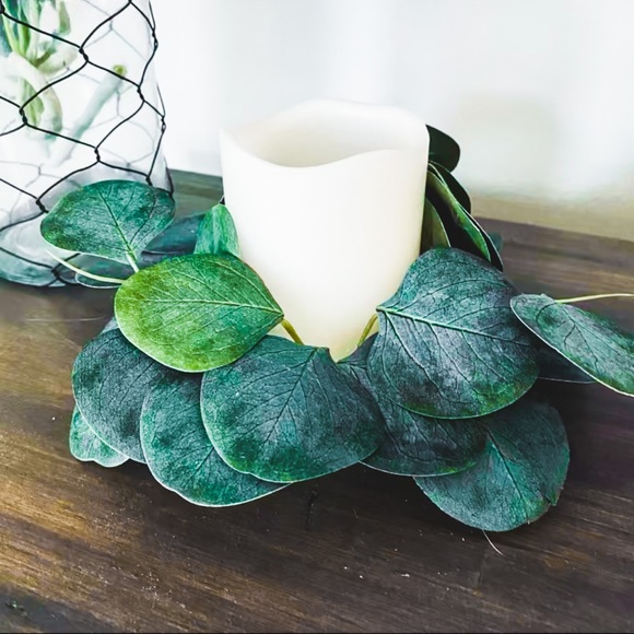 Eucalyptus wreaths candle ring - Picture 1 of 4